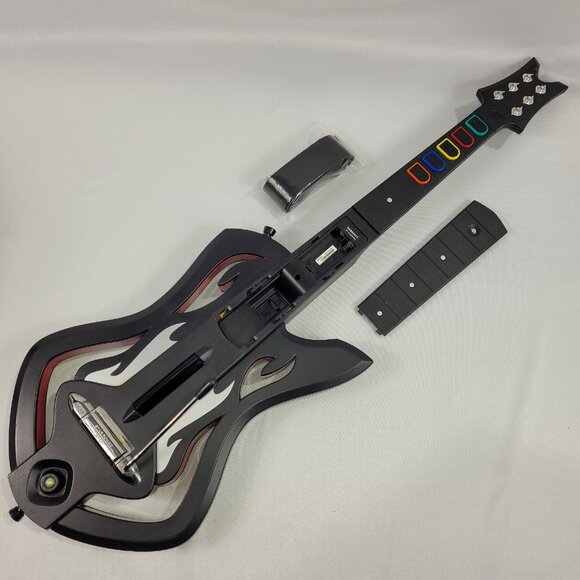 Xbox 360 Guitar Hero Warriors of Rock Wireless Guitar  NOT WORKING PARTS REPAIR - Picture 1 of 2